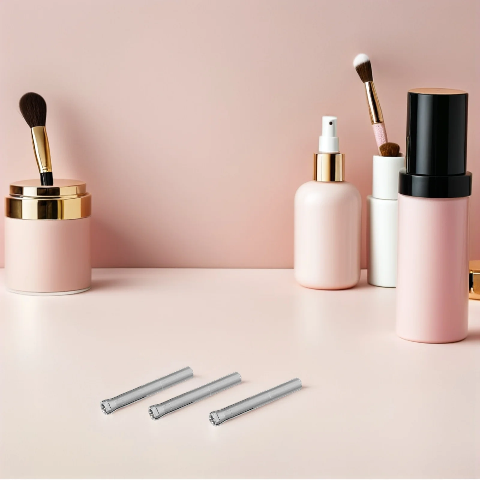 Mandril de broca de unha, 4 unidades, pinça de mola de três mandíbulas, peças de reposição de aço inoxidável para máquina elétrica de manicure