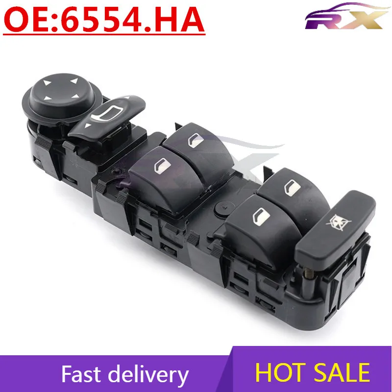 

OEM:6554.HA Power Window Master Control Switch For Peugeot /Citroen C4