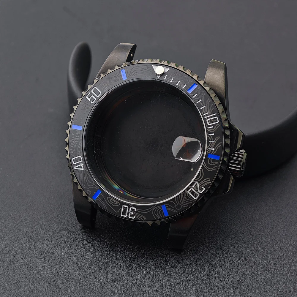 38mm * 30.6mm tilted ceramic bezel insert for men's watch replacement bezel carbon fiber texture watch bezel insert