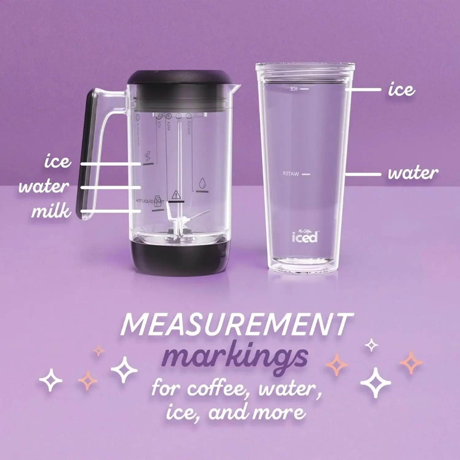 Coffee 3-in-1 Single-Serve Iced and Hot Coffee/Tea Maker with Blender with Reusable Filter, Scoop, Recipe Book, 2 Tumblers,