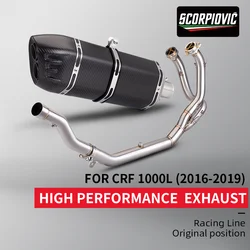 Full exhaust syetem for Africa Twin CRF1000 CRF1000L full exhaust modified front exhaust pipe 16-19 years
