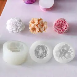 1 piece, flower silicone mold decoration aromatherapy candle ornament creative fragrance stone mold