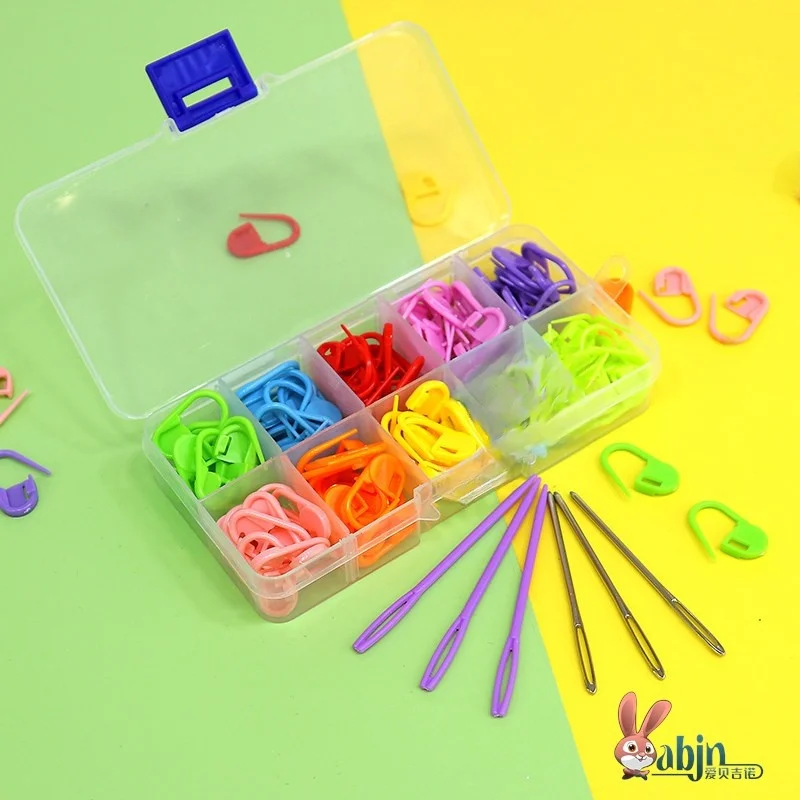 

Plastic Pin Buckle Mark Buckle Small Buckle Hook Needle Knitting Wool Sewing Needle Prevent Unraveling Sewing Tools Set