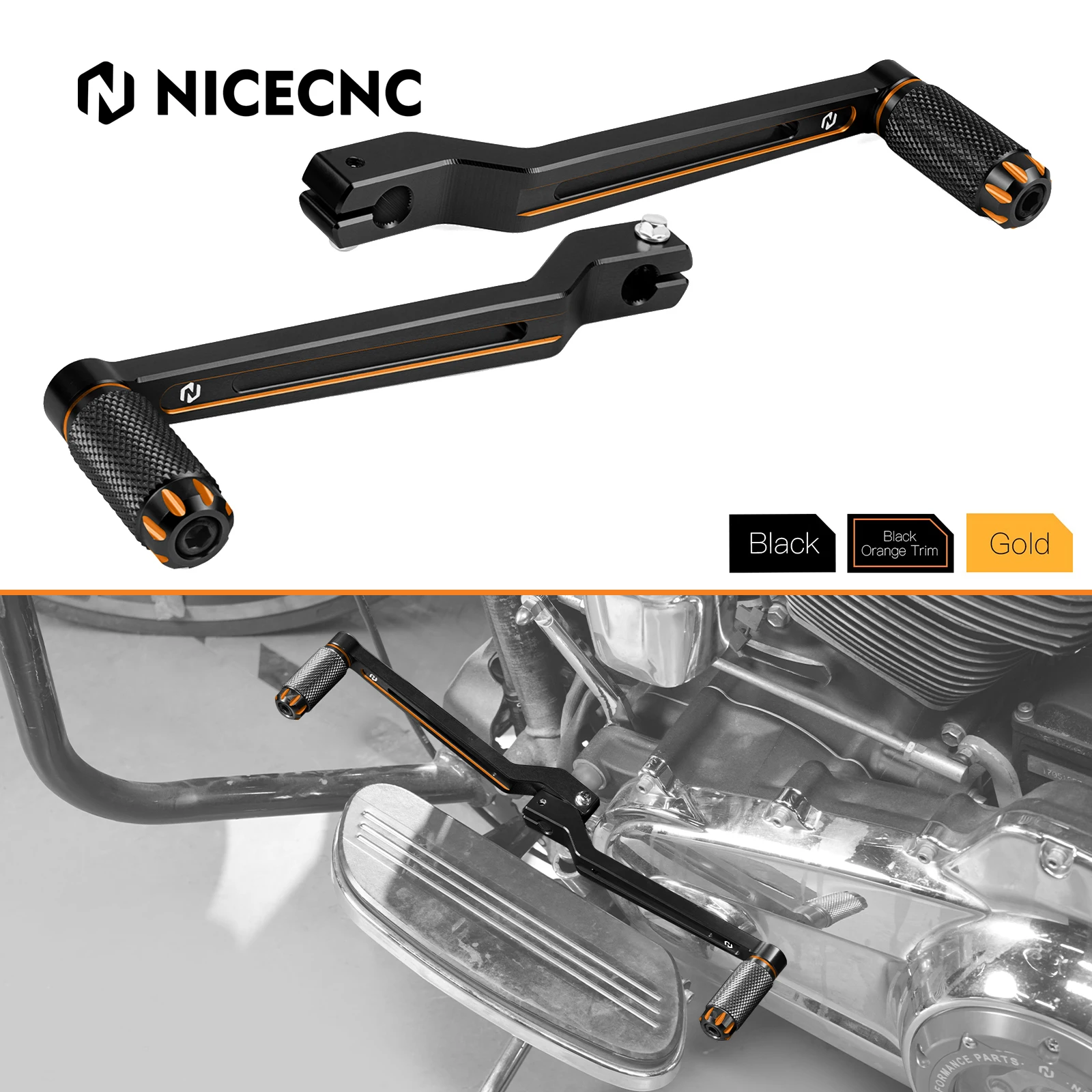 

Heel Toe Shifter Levers for Harley Road King Street Glide Road Glide CVO Tri Glide Ultra Limited Heritage Classic Fat Boy FLFB/S