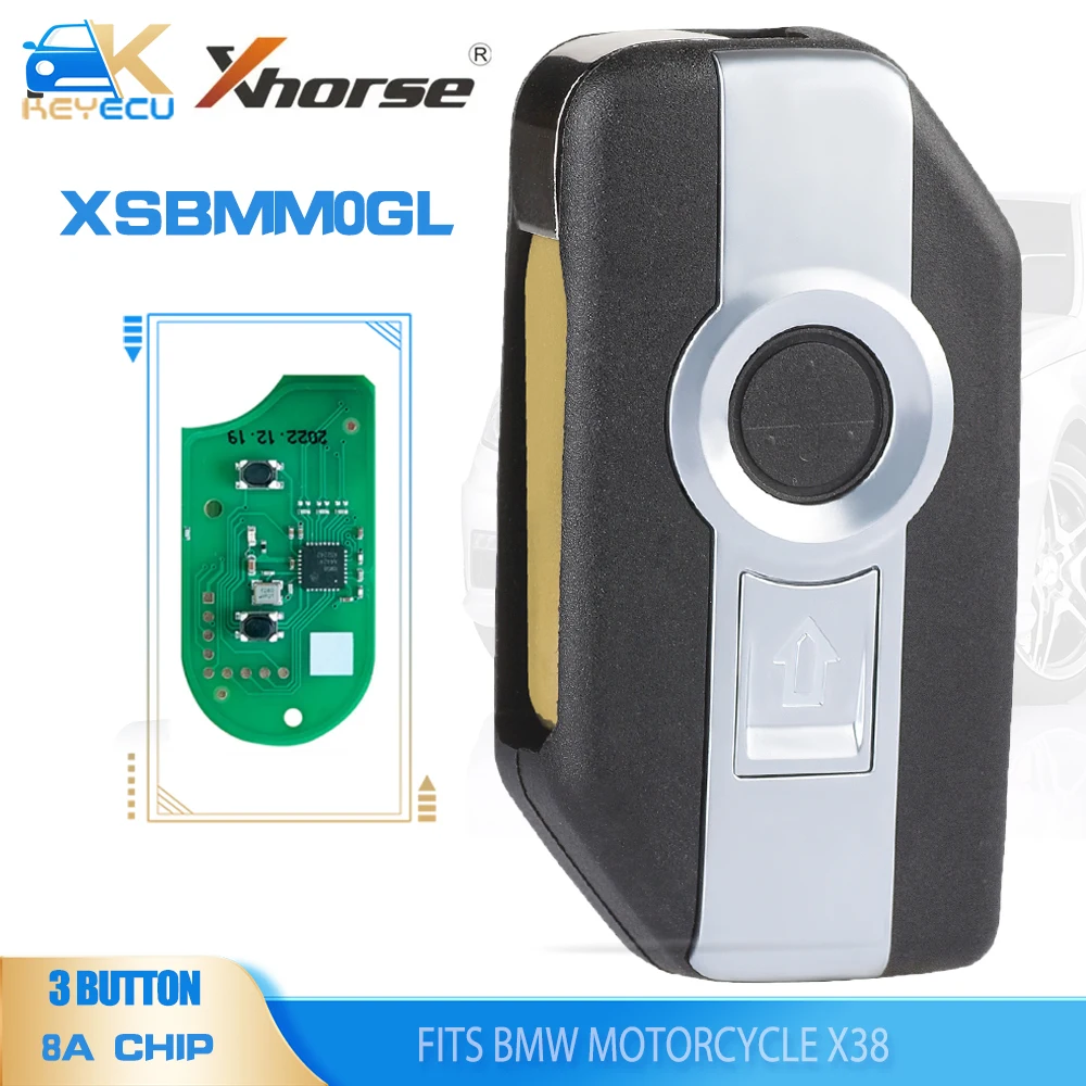 

KEYECU XHORSE XSBMM0GL XM38 Series Smart Flip Key With 8A Chip OBD Key Learning Feature for BMW Motorcycle C400GT K1600GA R1250