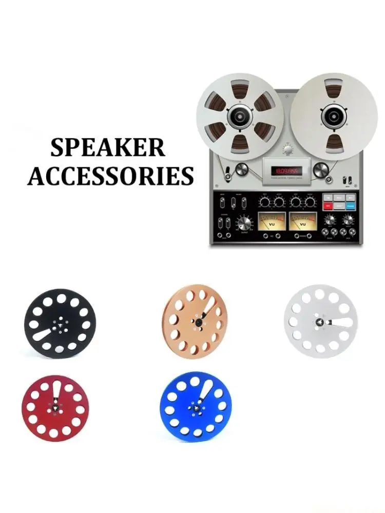 

M5TD 7" Empty Tape Reel Crafted from Aluminum 11 Holes for Auditory Enthusiasts