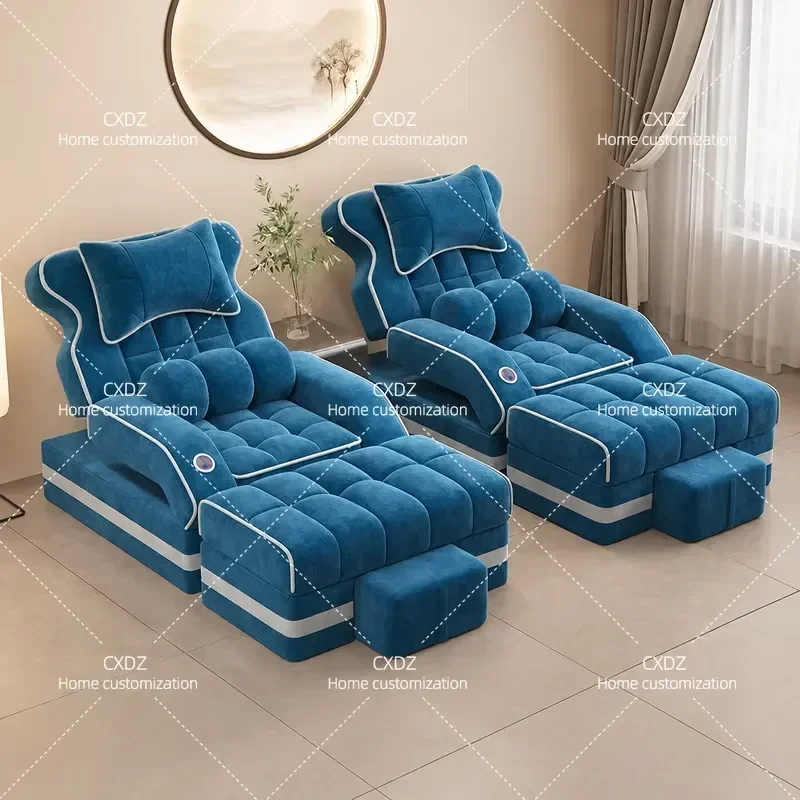 Electric Foot Bath Sofa Pedicure Chair Recliner Foot Spa Bed for Salon Home Use Comfortable Foot Wash and Therapy Seat