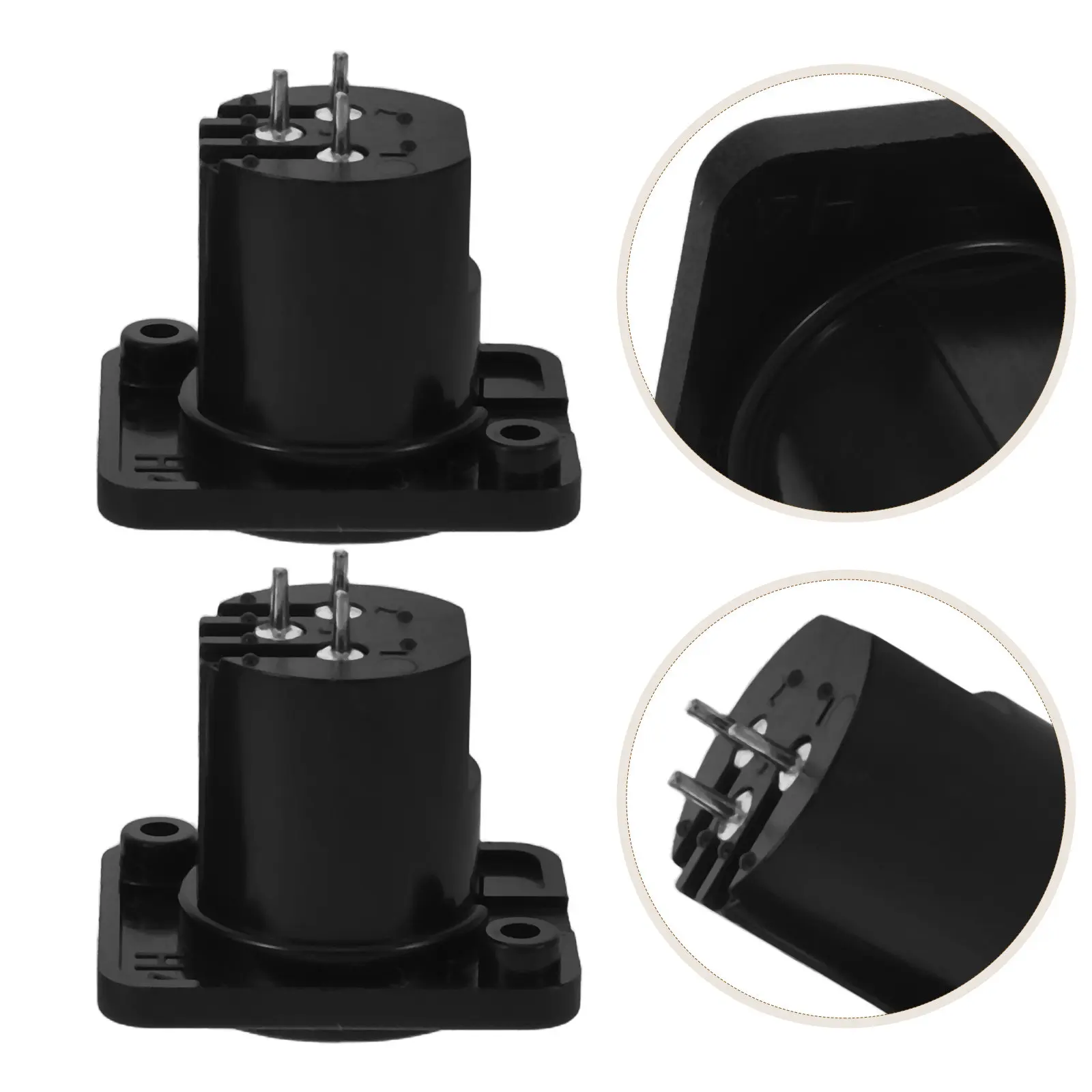 10Pcs 3-Pin Xlr Male Chassis Socket Panel Mount Compact Balanced Audio Connector for Microphones Mixers Amplifiers DIY Audio