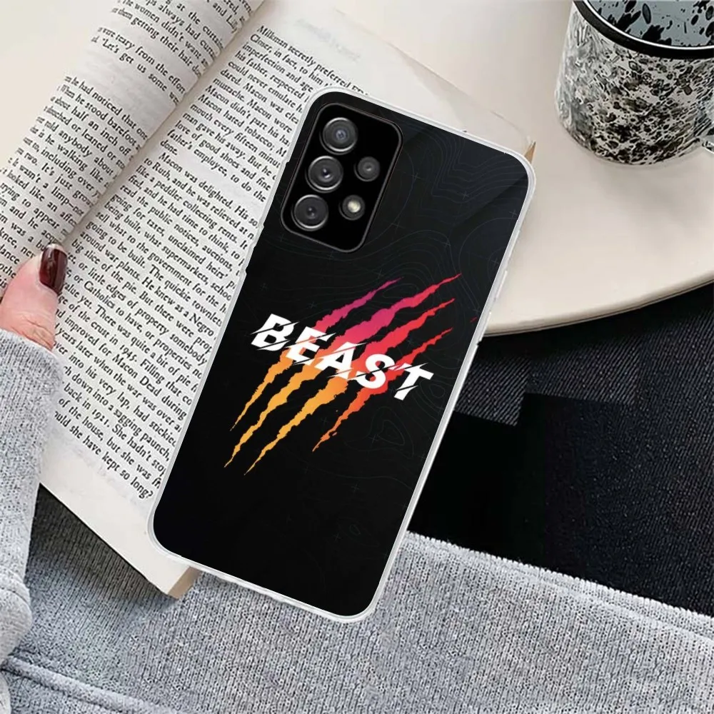 Beast Mode Mobile Cell Phone Case for Samsung Galaxy S23 S22 S21 Plus Ultra A12 A32 A53 Clear Phone Cover Funda