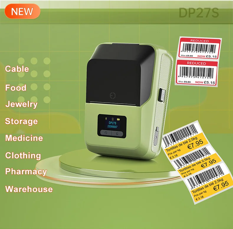 Inkless Label Maker Free SDK Portable Barcode QR Code Sticker Price Tag Printer Machine