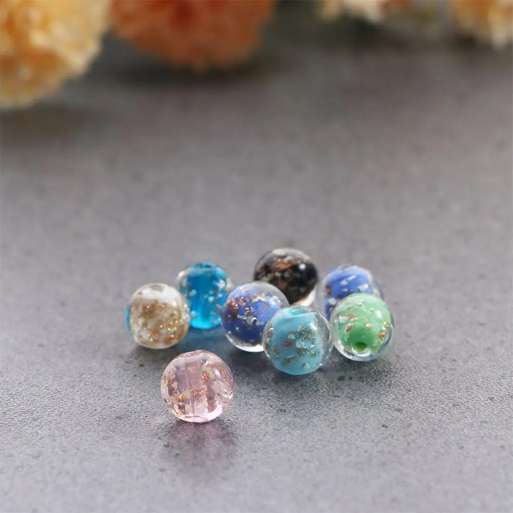 

Colorful Shiny Needlework Beads Crystal Gold Leaf Bracelet Earring Loose Beads DIY Jewelry Making Luminous Glass Beads Necklace