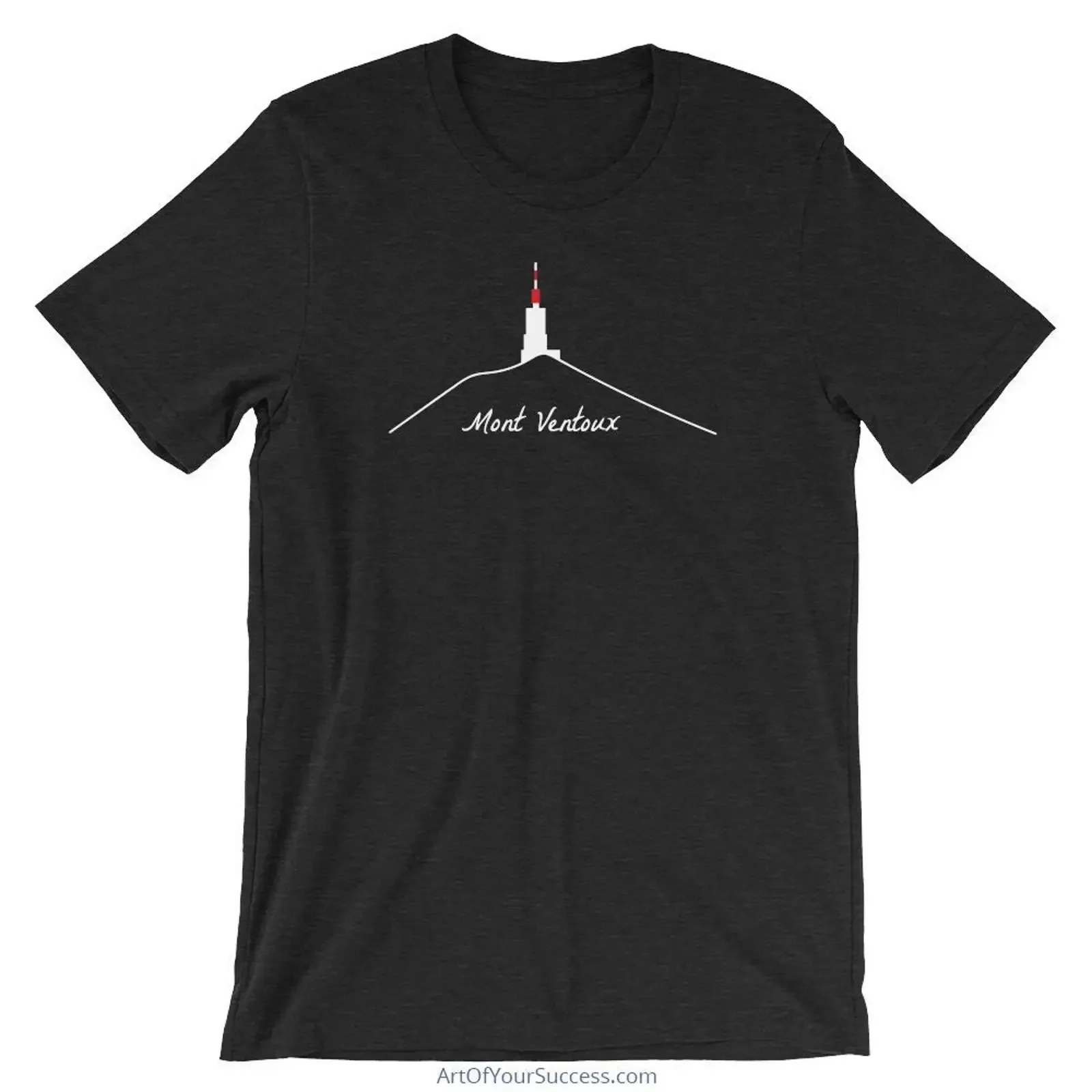 Mont Ventoux T shirt flattering unisex fit for both men women eco friendly made on demand vintage Washed Stretched