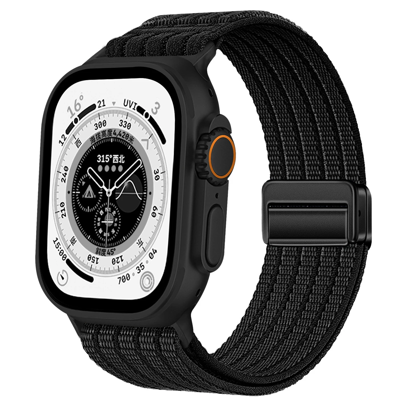 Magnetic Nylon Strap for Apple Watch Band Ultra 4 3 2 49mm 45mm 42mm Bracelet Iwatch Series 12 11 10 9 8 SE 7 46 41mm 44mm 40mm