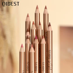 QIBEST 12 Colors Lip Pencils Matte Lipliner Pencil Waterproof Lipstick Lip Liner Pen Smooth Nude Lipstick Pens For Lips Makeup