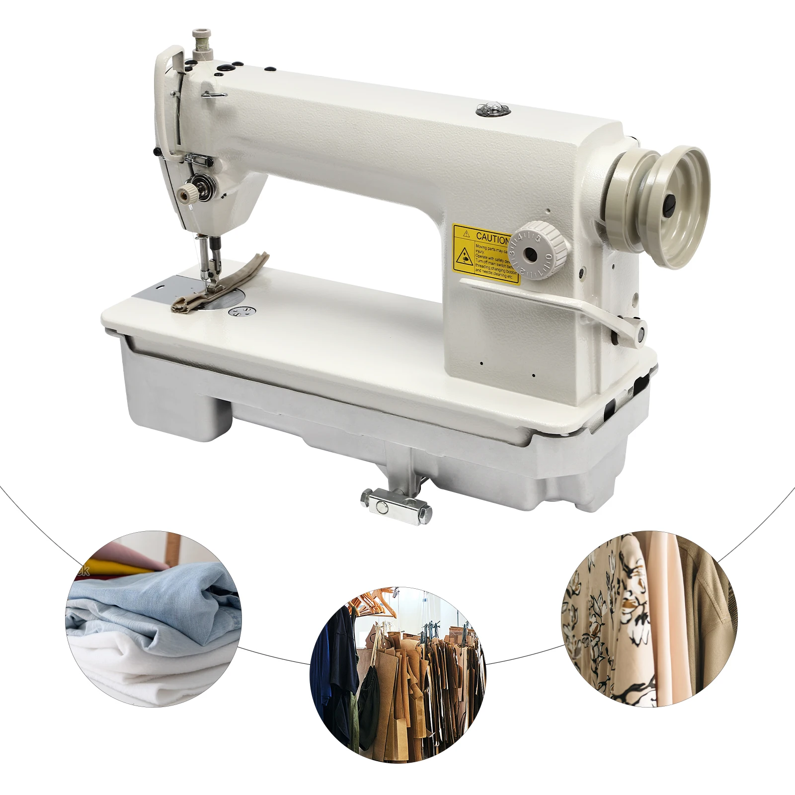 

Straight Stitch Sewing Machine White Iron Model 8700 Head of Electric Industrial Sewing Machine, for Sewing and Repairing Bag