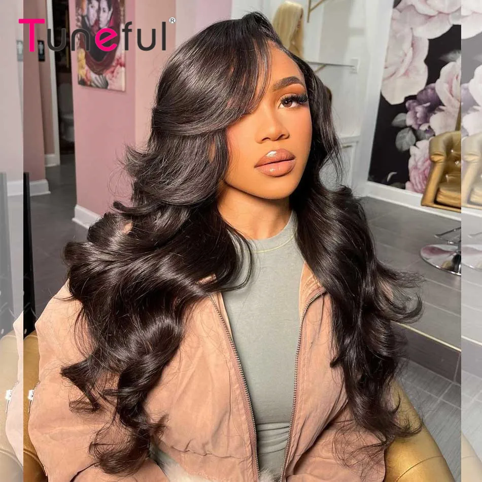 HD 13x6 Lace Front Human Hair Wigs Raw Indian Body Wave Pre Plucked Body Wave Remy Human Hair Wig HD Lace Frontal Wigs For Women