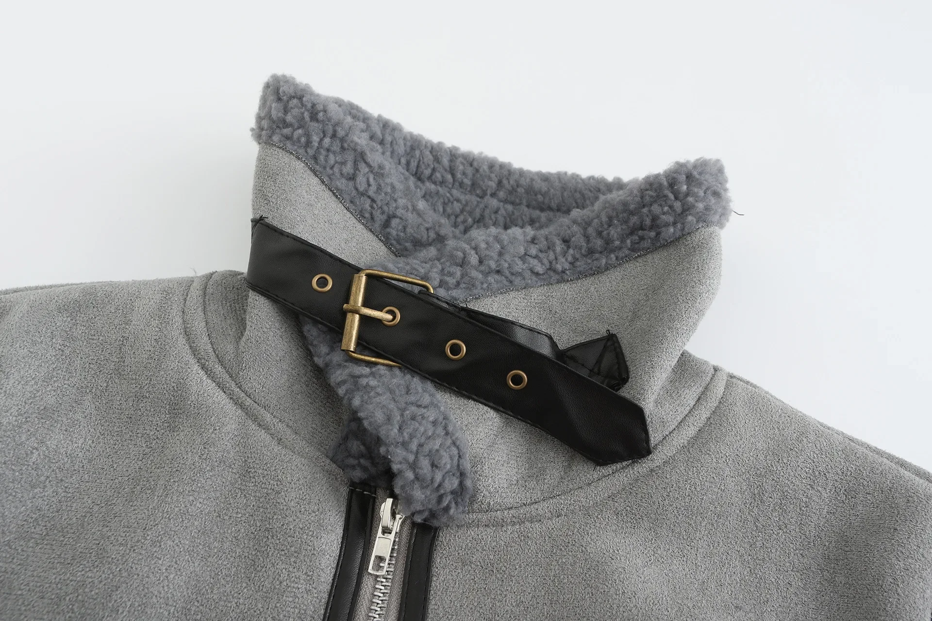 

Jacket Full Sleeve Loose Fit Style from Mainland China Women's Ethnic-Style Winter Faux Fur Coat Leather And Fur Integrated