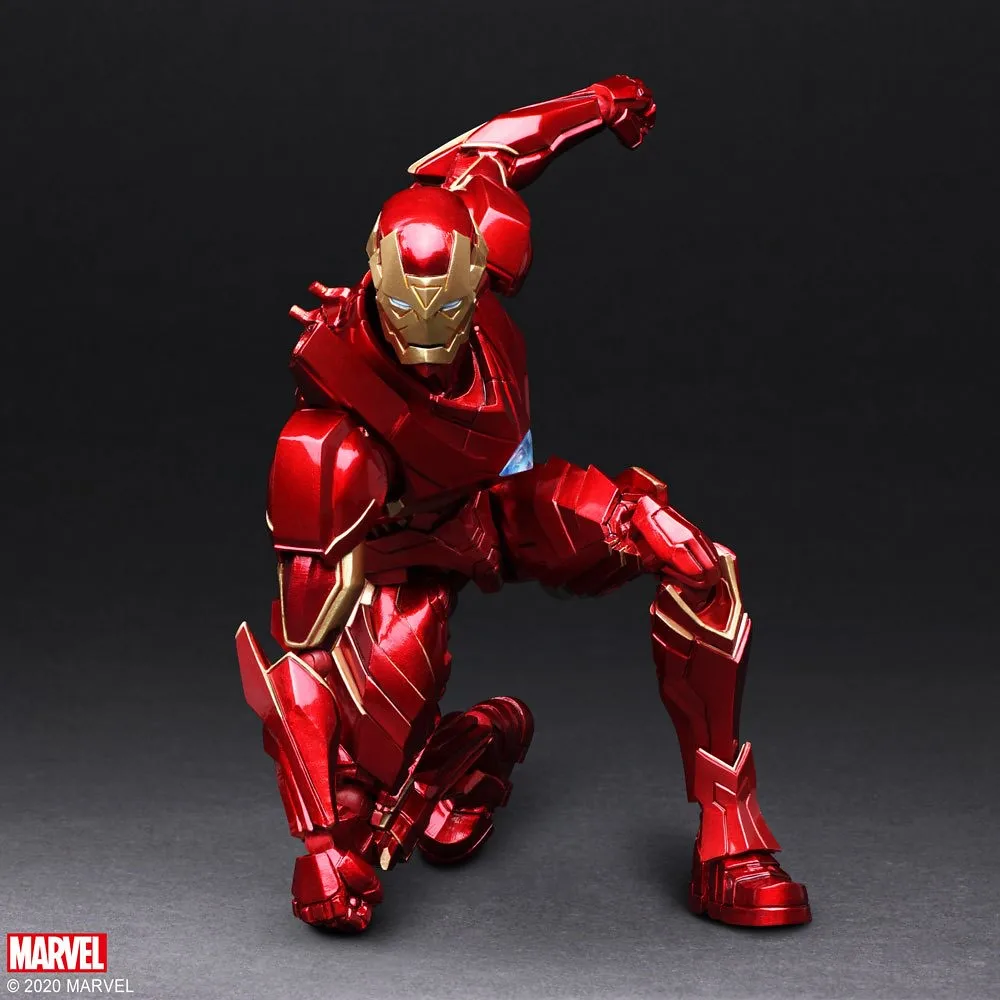 In Voorraad Originele VIERKANTE ENIX BRENG KUNSTEN Nomura Tetsuya Iron Man Captain America Action Figure Model Speelgoed Collectie Ornament