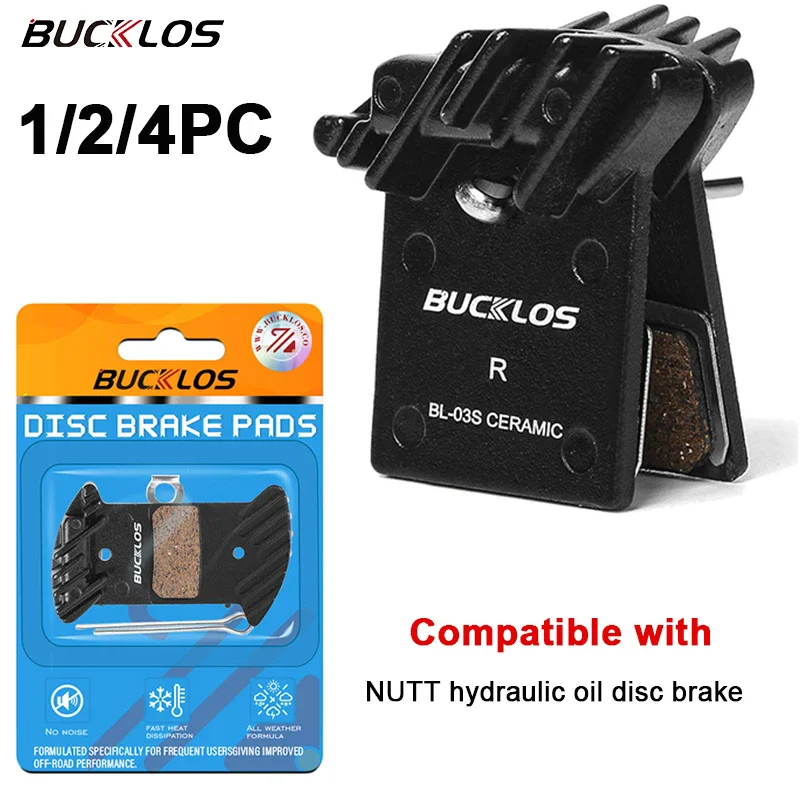 BUCKLOS Keramik Fahrrad Bremsbeläge für MUTTER MTB Hydraulische Scheibenbremsbeläge Mountain Road Bike Scheibenbremsbelag Radfahren Zubehör
