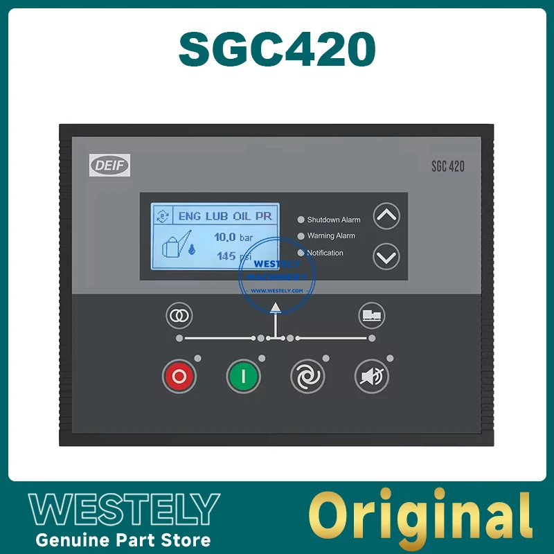 

Original DEIF SGC420 Single Genset Controller Module AMF Remote Start Stop HMI Full Graphics LCD Display With Versatile Software