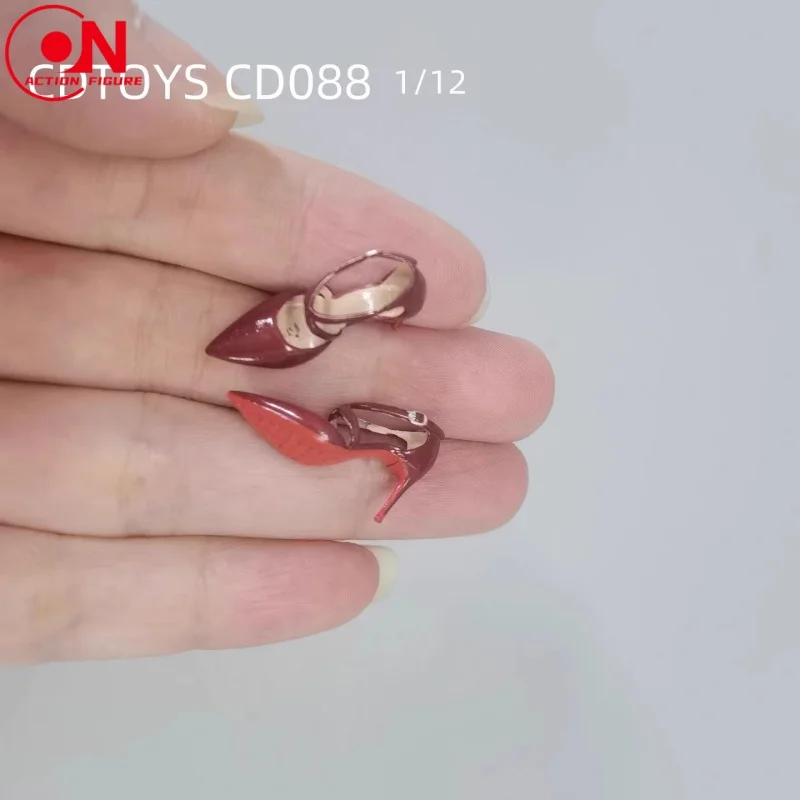Cdtoys cd088 1/12 salto alto sandálias de salto fino sapatos modelo para 6 ''feminino soldado figura de ação corpo boneca