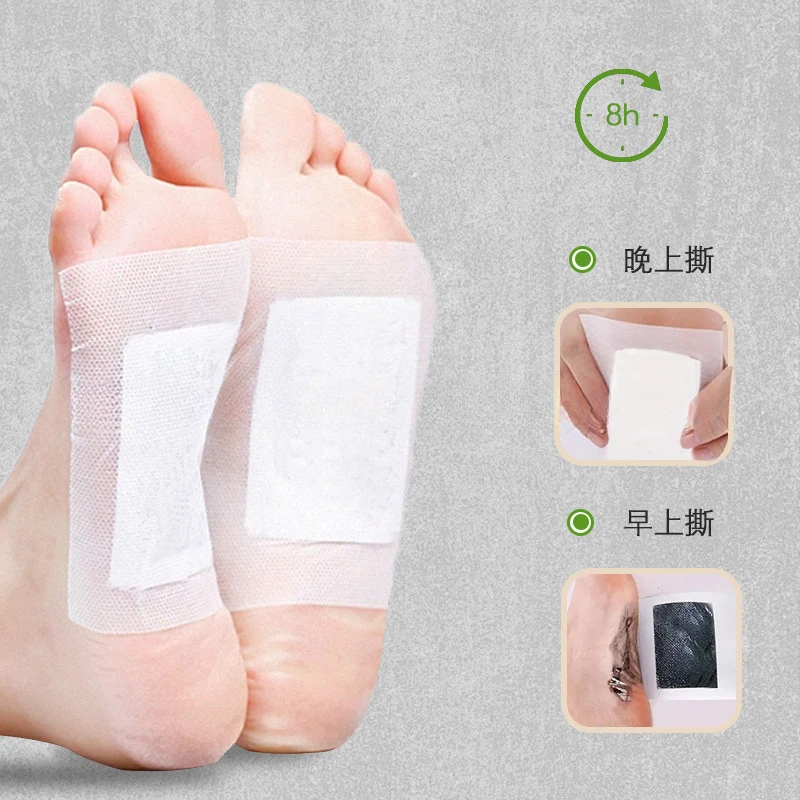 Bamboo Charcoal Mugwort Bamboo Foot Patch Multifunctional Body Health Adhesive Herbal Formula Stress Relief Feet Pads - Image 2
