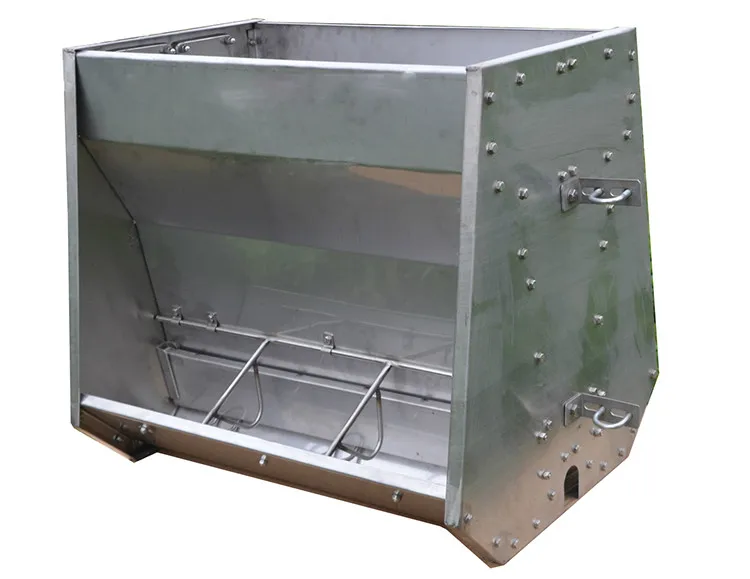 

6 Holes Double Side Stainless Steel Piglets Feeding Trough Multi Holes Automatic Feeding for Pig Farm