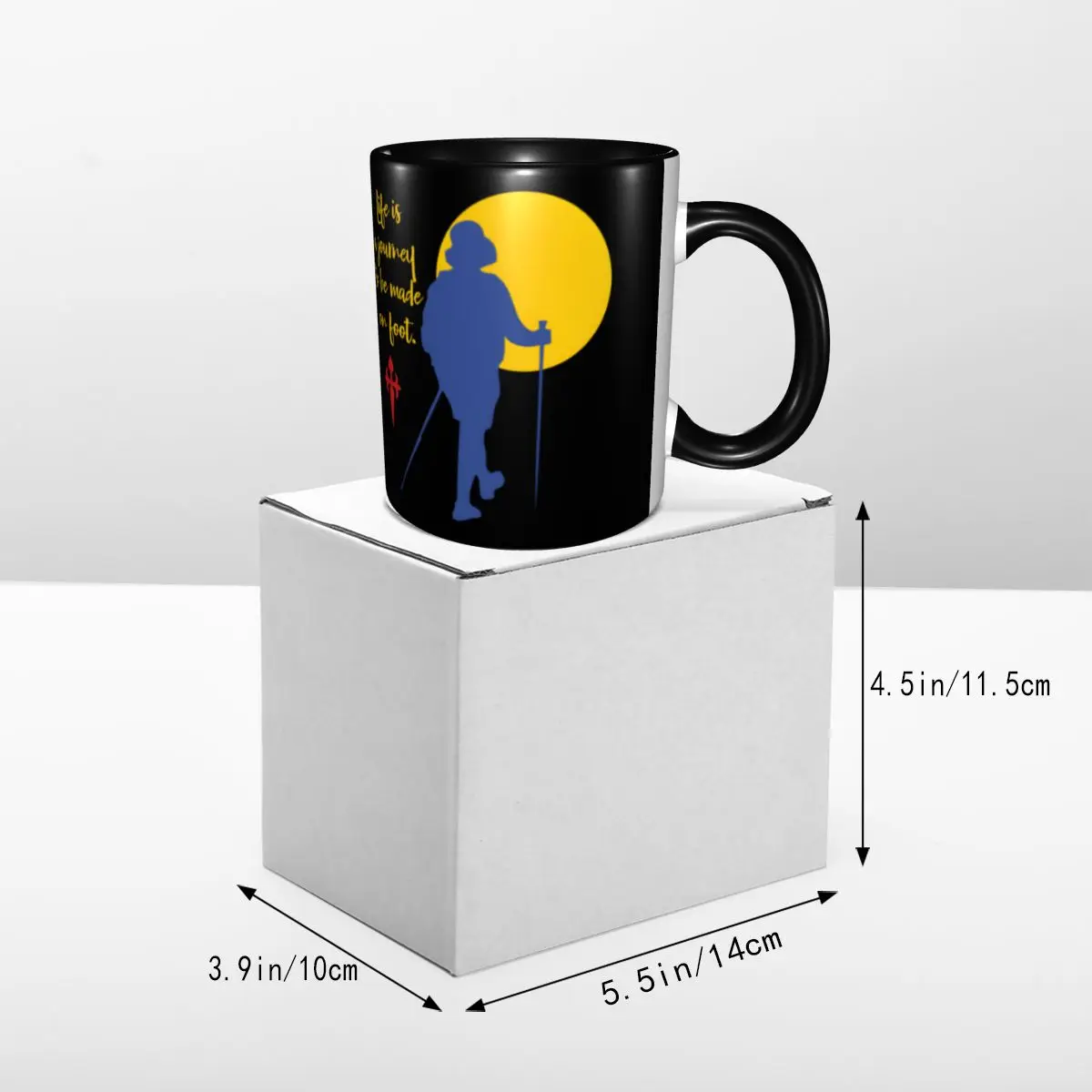 Buen Camino De Santiago Coffee Mug DIY Customized Way of St. James Ceramic Tea Milk Mug Cup view 5