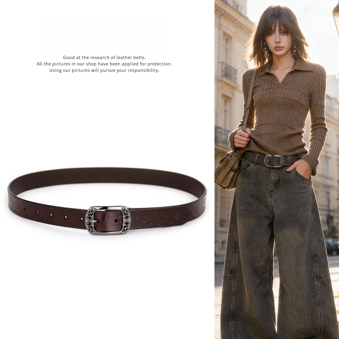 retro-american-style-women's-leather-belt-genuine-cowhide-buckle-waist-belt-for-skirts-and-wide-leg-jeans-high-street-fashion