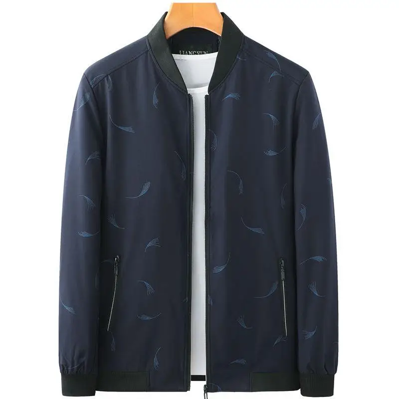 

Fall Faion Lightweight Jaet Men's Casual Top Thin Dad Middle-Aged And ly Men's Clothing Polyester Fiber Long Sve