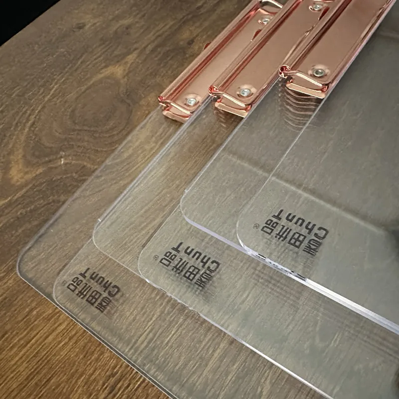 Acrylic Frosted Clipboard A4 Clip Board 8K Art Drawing Board A3 Exam Pad & Note Clip Holder Durable Writing Board Folder
