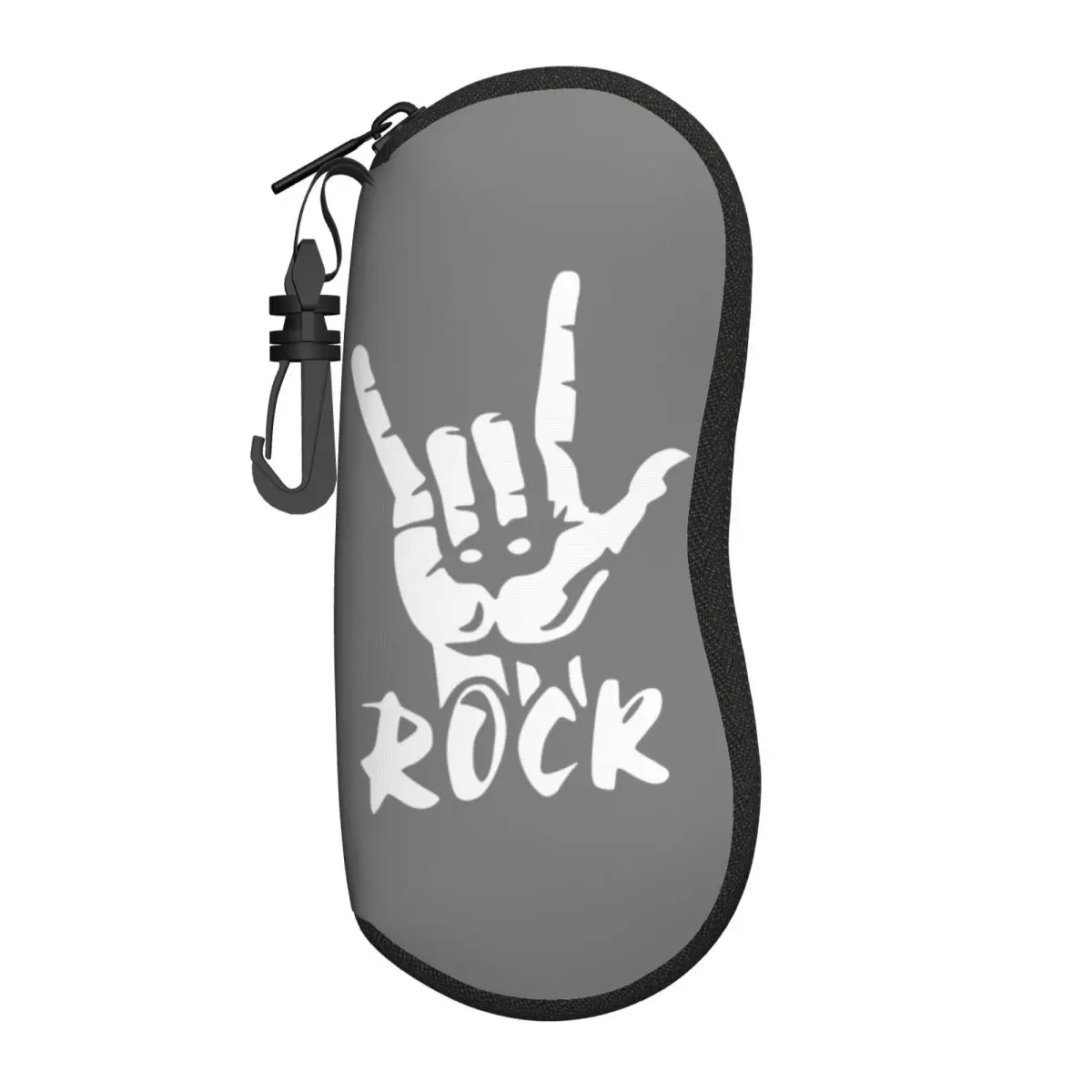 Custom Heavy Metal Rock Music Eyeglass Glasses Case Men Women Soft Sunglasses Protective Pouch