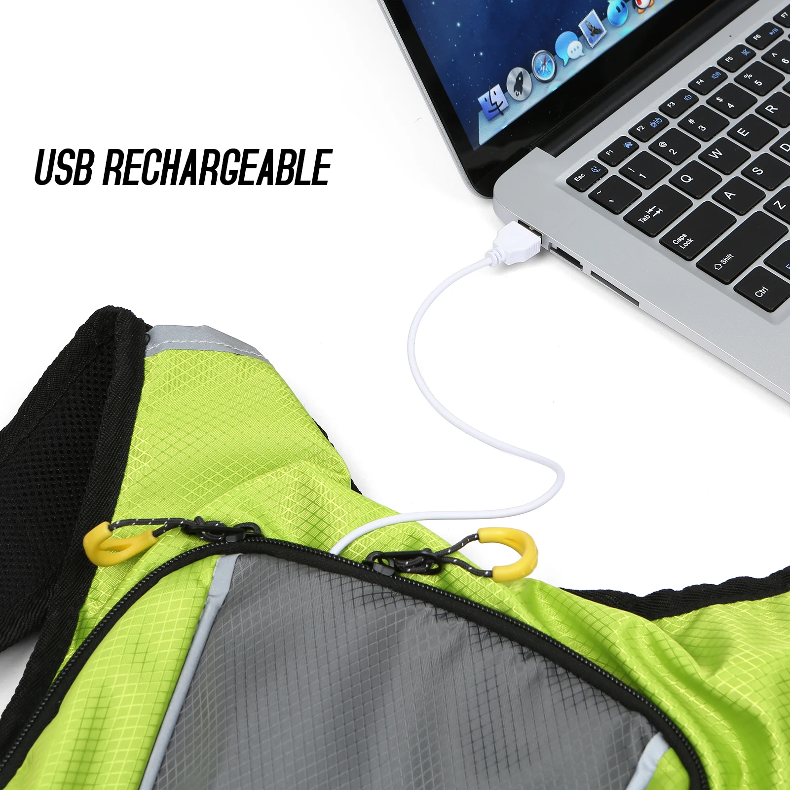 LED Turn Signal Backpack IPX5 Waterproof Reflective Backpack w Direction Indicator USB Rechargeable Safety Light Wireless RC Bag