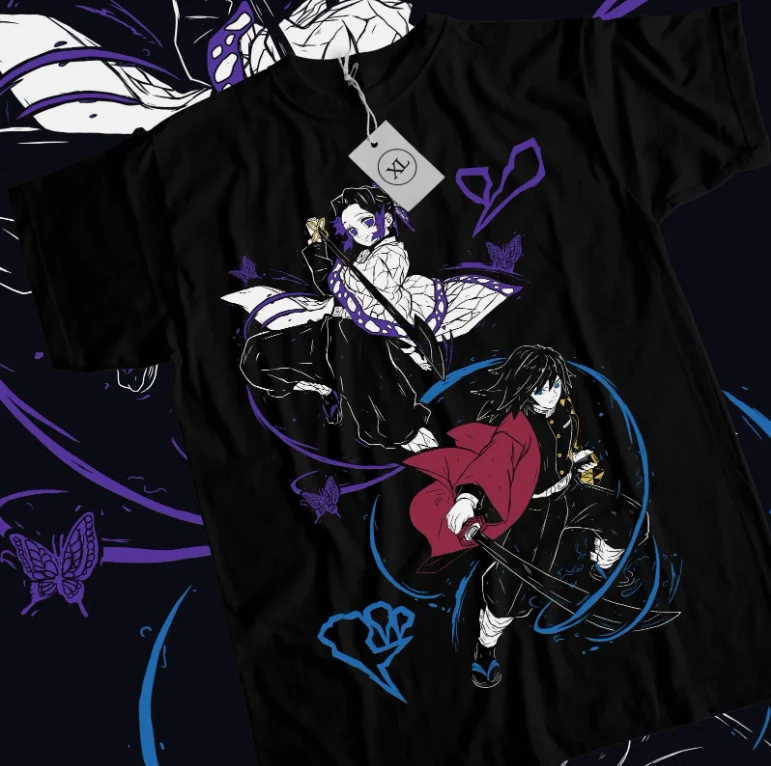 Giyu Tomioka T-Shirt Demon Slαyer Shinobu Kocho Nezuko Anime Shirt All Size