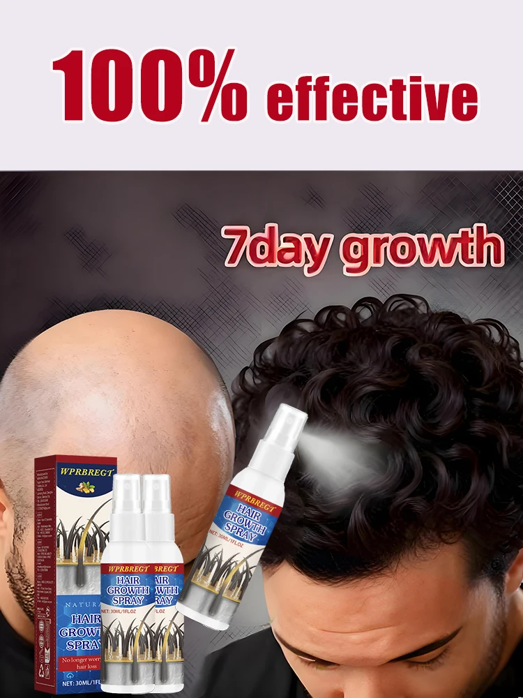 Spray na porost włosów dla kobiet i mężczyzn, preparat przeciw wypadaniu włosów, olejek esencjalny