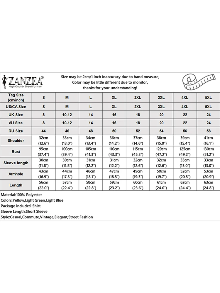 ZANZEA 夏の女性のレーストップスファッションシャツ 2025 半袖チュニックブラウスカジュアルルーズ無地パフスリーブ甘い Blusas