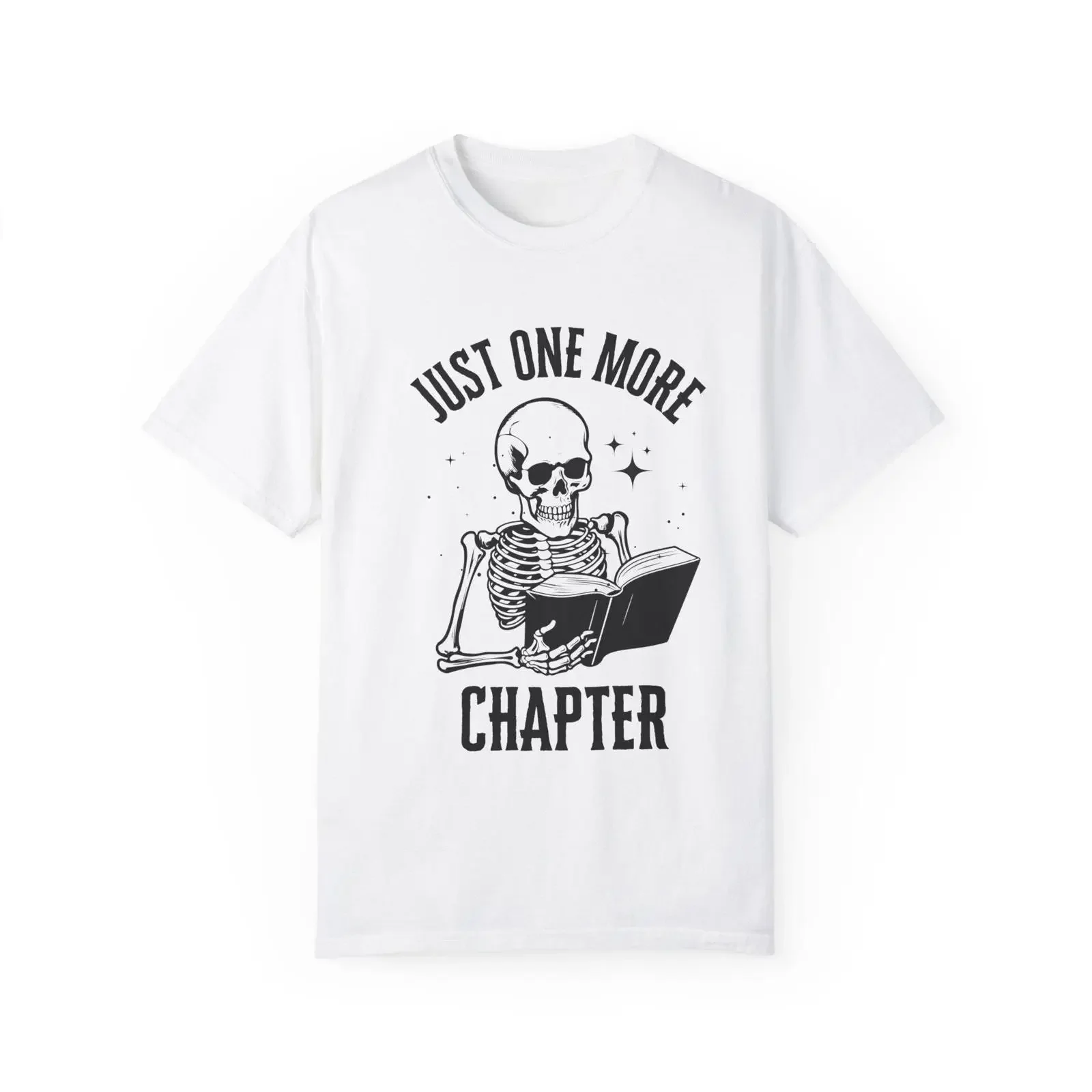 just one more chapter bookish gifts book lovers romance books Garment Dyed T shirt vintage Washed Versatile Comfortable homme