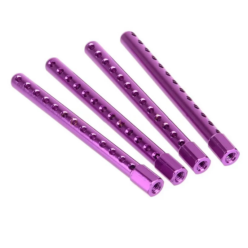 4Pcs HSP 102037 Aluminum Body Mounts for 1/10 RC Cars, Upgrade Parts for HSP 02144, Redcat, Traxxas, Axial
