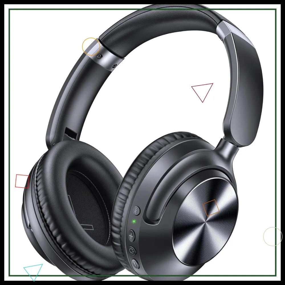 

Гибридные Bluetooth-наушники с активным шумоподавлением, 100 часами работы, быстрой зарядкой и поддержкой Hi-Res Audio для поездок, путешествий и офиса