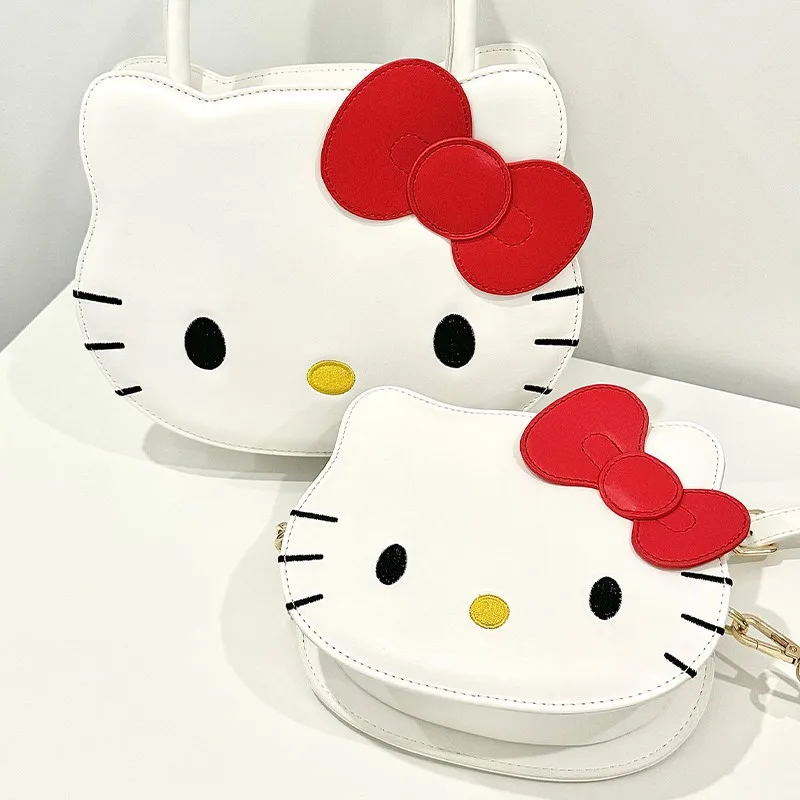 Anime sanrio olá kitty minha melodia dos desenhos animados couro do plutônio saco do mensageiro bolsa de ombro bonito meninas saco presentes aniversário