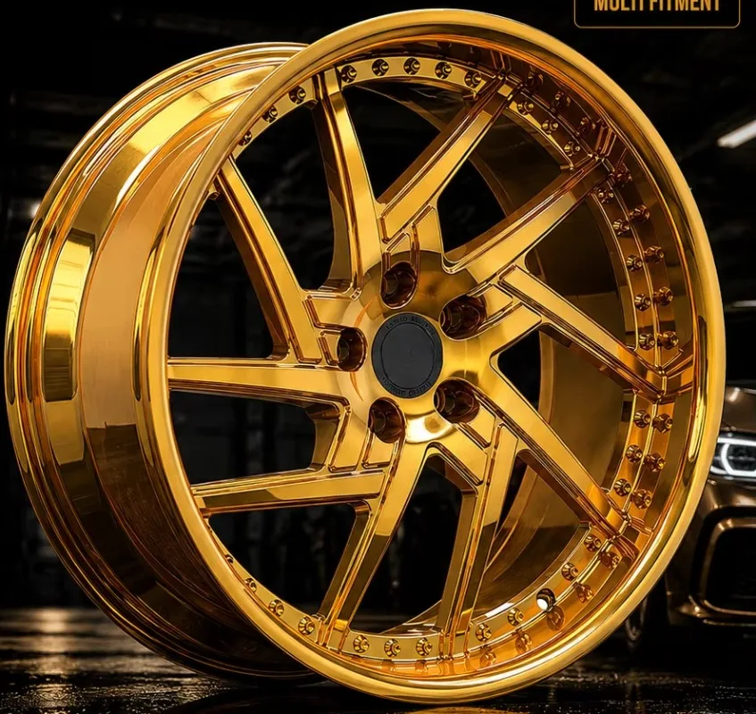 Senyao Forged | Elite Mirror Gold Series: Bespoke 2-Piece Wheels for Rolls Royce Bentley Maybach 18-24