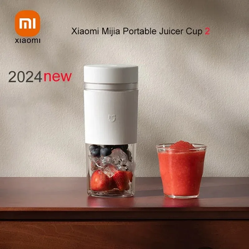 XIAOMI MIJIA Portable Juicer Cup 2 Mixer Electric Mini Crushed ice Blender Fruit Vegetables Quick Juicing Kitchen Food Processor