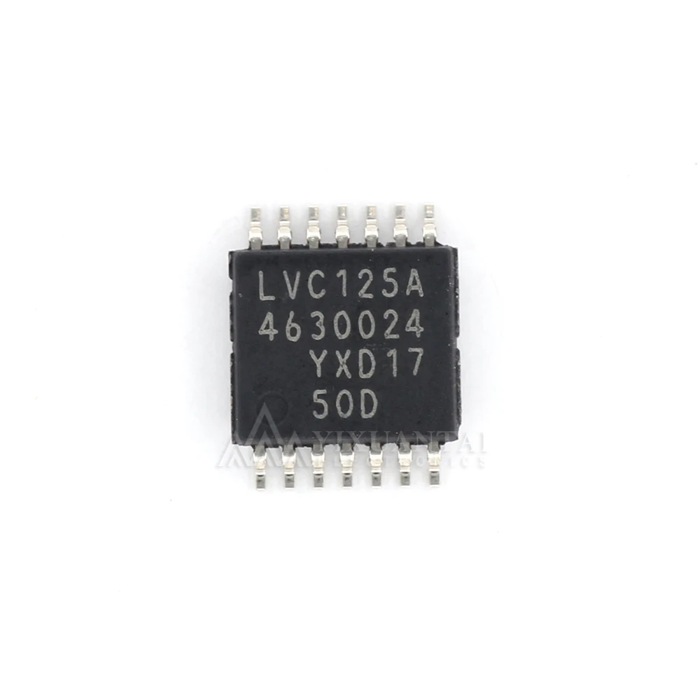 10PCS Original 74LVC125APW,118  74LVC125APW  74LVC125A  Marking:LVC125A  Buffer/Line Driver 4-CH Non-Inverting 3-ST CMOS 14TSSOP