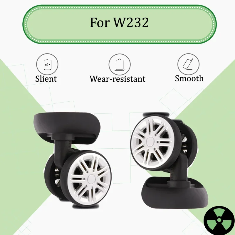 

For W232 Silent Glide Luggage Wheel Replacement - Universal 360° Swivel Wheel For Smooth Movement