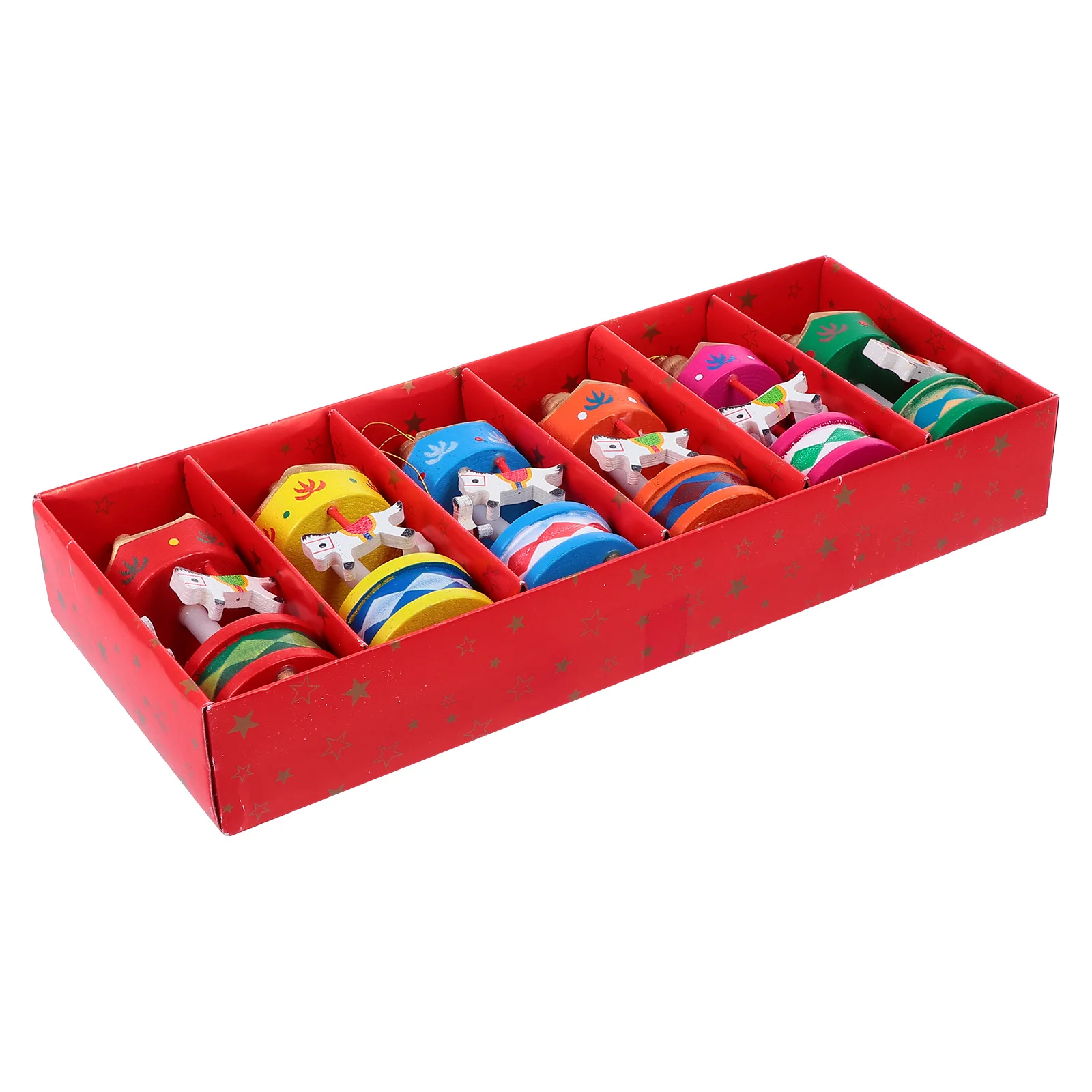 

1Set Christmas Tree Pendant Merry-Go-Round Ornament Handmade Plain Appearance Cost-Effective Adornments Unique Party Decorations