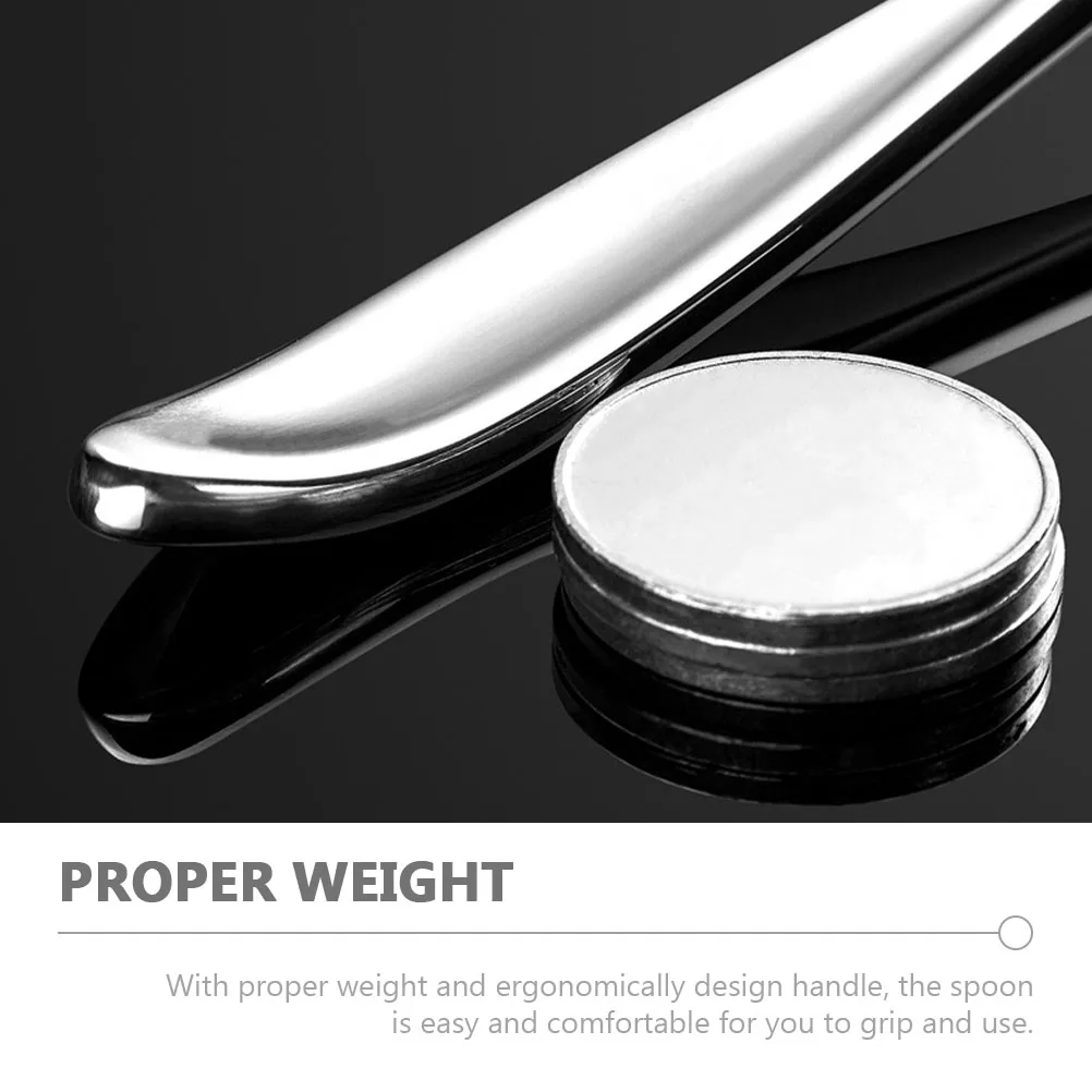 

1pcs Stainless Steel Set Large Kids Multipurpose Soup Ergonomic Round For Home Restaurant Use Heavy Duty Dessert Spoons