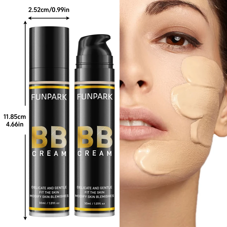 1pc オイルコントロール防水 BB クリームフェイスベースファンデーション 8 色長期的な高カバーコンシーラー美白韓国メイク