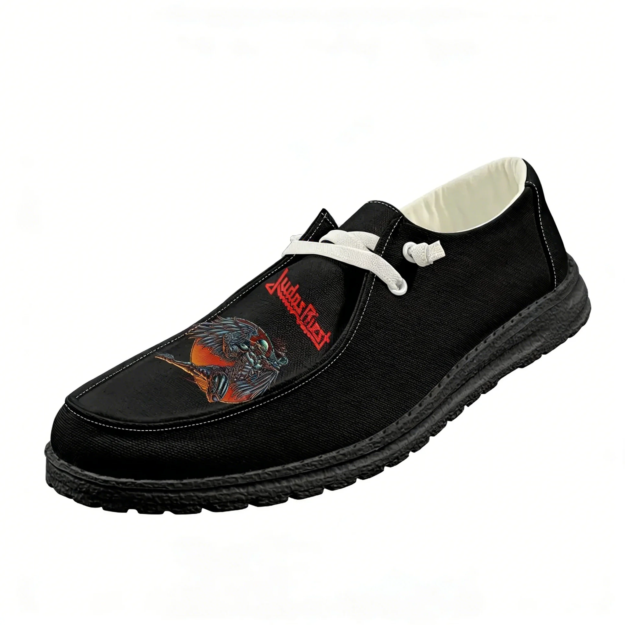

Judas Priest Casual Shoes Men Women Breathable Flat Footwear Indoor Outdoor Lightweight Shoe Popular Patterns Custom Made Shoes
