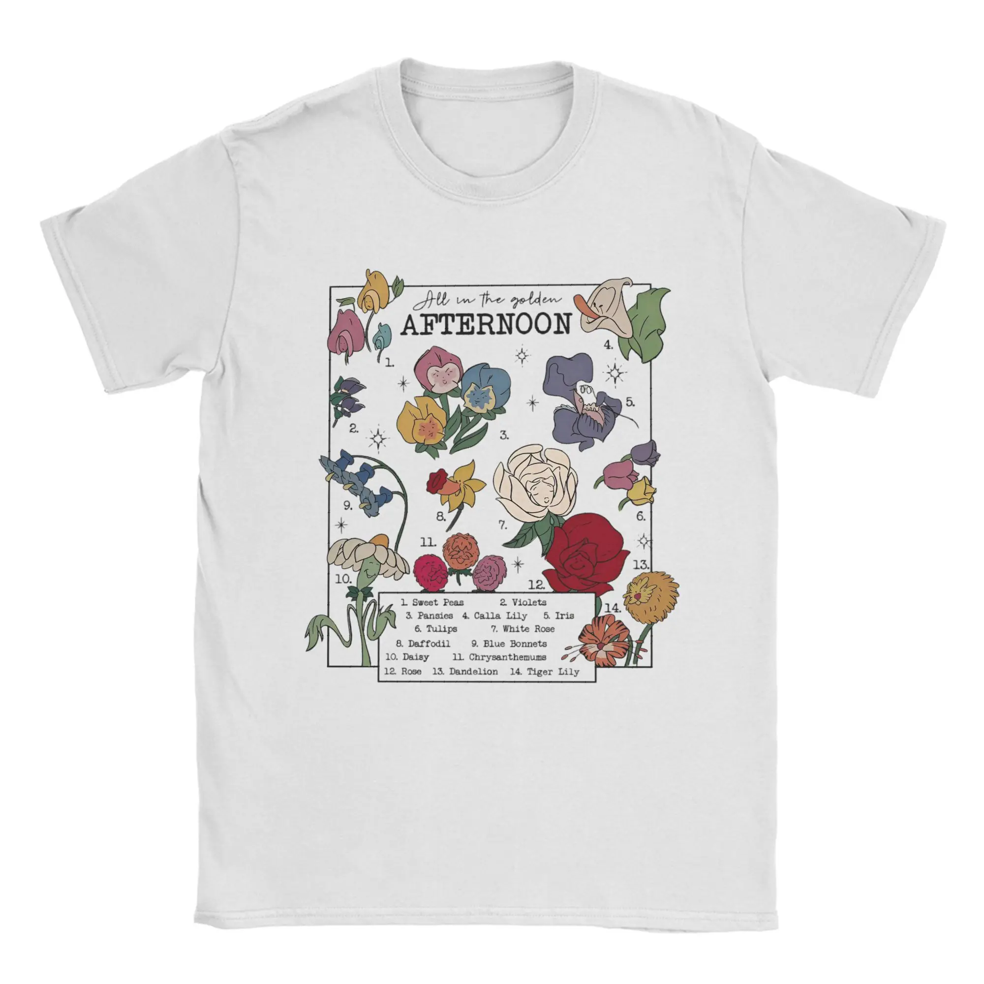 

Алиса в стране чудес Epcot Flower Garden Футболка Мужская 100% хлопок Сумасшедшая футболка с круглым вырезом Футболка с коротким рукавом плюс размер