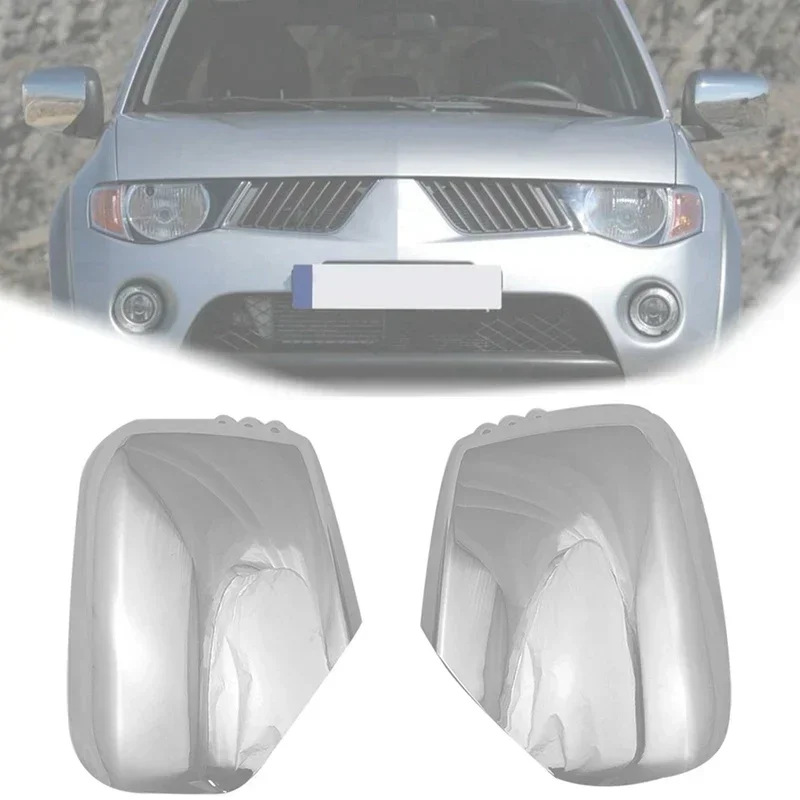 

Car Door Rearview Mirror Cover Paste Type Door wing mirror Cap For Mitsubishi Triton L200 2005-2014 Pajero Sport 2011